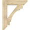 Ekena Millwork Merced Slat Rough Sawn Bracket w/ Offset Brace, Douglas Fir, 8"W x 32"D x 38"H BKT0806X32X38MRC06RDF - alternate 3